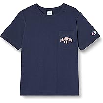 Amazon | [チャンピオン] Tシャツ キッズ 半袖 丸首 綿100